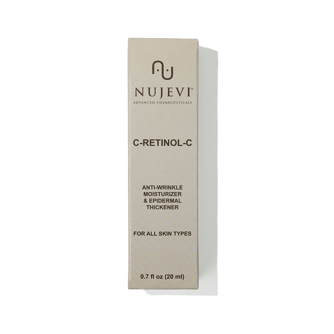 Packaging with detailed text 'C-Retinol-C. Anti-Wrinkle Moisturizer & Epidermal Thickener' printed on the front and 20 ml size